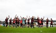 29 August 2021; Bohemians players celebrate following the extra.ie FAI Cup second round match between Bohemians and Shamrock Rovers at Dalymount Park in Dublin. Photo by Stephen McCarthy/Sportsfile