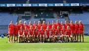 29 August 2021; The Cork squad before the All-Ireland Senior Camogie Championship Semi-Final match between Cork and Kilkenny at Croke Park in Dublin. Photo by Piaras Ó Mídheach/Sportsfile
