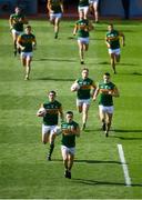 28 August 2021; Kerry players lead by Paul Murphy run out before the GAA Football All-Ireland Senior Championship semi-final match between Kerry and Tyrone at Croke Park in Dublin. Photo by Stephen McCarthy/Sportsfile