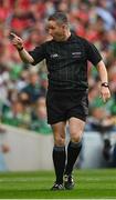 22 August 2021; Referee Fergal Horgan during the GAA Hurling All-Ireland Senior Championship Final match between Cork and Limerick in Croke Park, Dublin. Photo by Eóin Noonan/Sportsfile