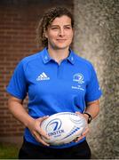 30 August 2021; Jenny Murphy during a Leinster Rugby Women’s Press Conference at Leinster HQ in Belfield, Dublin. Photo by Harry Murphy/Sportsfile