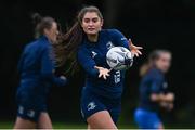 30 August 2021; Ella Roberts during a Leinster Rugby Womens Training Session at Kings Hospital in Lucan, Dublin. Photo by Harry Murphy/Sportsfile