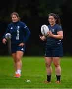 30 August 2021; Christy Haney, right, during a Leinster Rugby Womens Training Session at Kings Hospital in Lucan, Dublin. Photo by Harry Murphy/Sportsfile