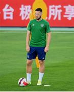 31 August 2021; Matt Doherty during a Republic of Ireland training session at Estádio Algarve in Faro, Portugal. Photo by Stephen McCarthy/Sportsfile