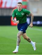 31 August 2021; James McClean during a Republic of Ireland training session at Estádio Algarve in Faro, Portugal. Photo by Stephen McCarthy/Sportsfile