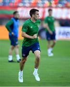 31 August 2021; Seamus Coleman during a Republic of Ireland training session at Estádio Algarve in Faro, Portugal. Photo by Stephen McCarthy/Sportsfile