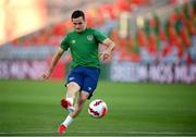 31 August 2021; Josh Cullen during a Republic of Ireland training session at Estádio Algarve in Faro, Portugal. Photo by Stephen McCarthy/Sportsfile