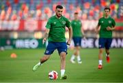 31 August 2021; Troy Parrott during a Republic of Ireland training session at Estádio Algarve in Faro, Portugal. Photo by Stephen McCarthy/Sportsfile