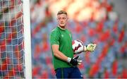 31 August 2021; James Talbot during a Republic of Ireland training session at Estádio Algarve in Faro, Portugal. Photo by Stephen McCarthy/Sportsfile