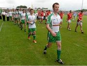 21 July 2013; London full-back Stephen Curran during the pre-match parade. Connacht GAA Football Senior Championship Final, Mayo v London, Elverys MacHale Park, Castlebar, Co. Mayo. Picture credit: Stephen McCarthy / SPORTSFILE