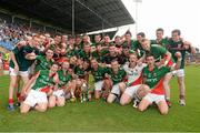 21 July 2013; The Mayo team celebrate following their side's victory. Electric Ireland Connacht GAA Football Minor Championship Final, Roscommon v Mayo, Elverys MacHale Park, Castlebar, Co. Mayo. Picture credit: Stephen McCarthy / SPORTSFILE