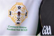 21 July 2013; A detailed view of the London GAA jersey ahead of the game. Connacht GAA Football Senior Championship Final, Mayo v London, Elverys MacHale Park, Castlebar, Co. Mayo. Picture credit: Stephen McCarthy / SPORTSFILE