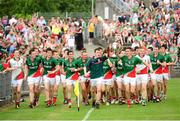 21 July 2013; The Mayo players celebrate with the cup after the game. Electric Ireland Connacht GAA Football Minor Championship Final, Roscommon v Mayo, Elverys MacHale Park, Castlebar, Co. Mayo. Picture credit: Ray McManus / SPORTSFILE