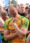 21 July 2013; A dejected Colm McFadden, Donegal, at the end of the game. Ulster GAA Football Senior Championship Final, Donegal v Monaghan, St Tiernach's Park, Clones, Co. Monaghan. Picture credit: Oliver McVeigh / SPORTSFILE