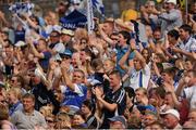 21 July 2013; Monaghan supporters celebrate a second half point. Ulster GAA Football Senior Championship Final, Donegal v Monaghan, St Tiernach's Park, Clones, Co. Monaghan. Picture credit: Daire Brennan / SPORTSFILE
