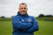 3 September 2021; Manager Christy McElligott during a squad portrait session as the Irish Amputee Team prepare at the FAI NTC in Abbotstown, Dublin, for the forthcoming EAFF European Championship in Krakow, Poland. Photo by Ramsey Cardy/Sportsfile