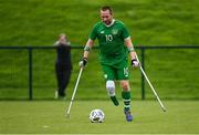 3 September 2021; Kevan O'Rourke as the Irish Amputee Team prepare at the FAI NTC in Abbotstown, Dublin, for the forthcoming EAFF European Championship in Krakow, Poland. Photo by Ramsey Cardy/Sportsfile