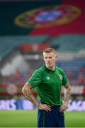 31 August 2021; James McClean during a Republic of Ireland training session at Estádio Algarve in Faro, Portugal. Photo by Stephen McCarthy/Sportsfile