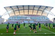 31 August 2021; Players during a Republic of Ireland training session at Estádio Algarve in Faro, Portugal. Photo by Stephen McCarthy/Sportsfile