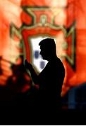 31 August 2021; Manager Stephen Kenny during a Republic of Ireland training session at Estádio Algarve in Faro, Portugal. Photo by Stephen McCarthy/Sportsfile