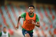 31 August 2021; Andrew Omobamidele during a Republic of Ireland training session at Estádio Algarve in Faro, Portugal. Photo by Stephen McCarthy/Sportsfile