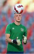 31 August 2021; Goalkeeper James Talbot during a Republic of Ireland training session at Estádio Algarve in Faro, Portugal. Photo by Stephen McCarthy/Sportsfile