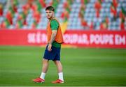 31 August 2021; Aaron Connolly during a Republic of Ireland training session at Estádio Algarve in Faro, Portugal. Photo by Stephen McCarthy/Sportsfile