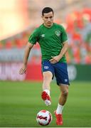 31 August 2021; Josh Cullen during a Republic of Ireland training session at Estádio Algarve in Faro, Portugal. Photo by Stephen McCarthy/Sportsfile