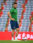 31 August 2021; Shane Long during a Republic of Ireland training session at Estádio Algarve in Faro, Portugal. Photo by Stephen McCarthy/Sportsfile