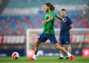 31 August 2021; Jeff Hendrick during a Republic of Ireland training session at Estádio Algarve in Faro, Portugal. Photo by Stephen McCarthy/Sportsfile