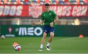 31 August 2021; Dara O'Shea during a Republic of Ireland training session at Estádio Algarve in Faro, Portugal. Photo by Stephen McCarthy/Sportsfile