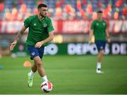 31 August 2021; Troy Parrott during a Republic of Ireland training session at Estádio Algarve in Faro, Portugal. Photo by Stephen McCarthy/Sportsfile