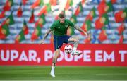 31 August 2021; James McClean during a Republic of Ireland training session at Estádio Algarve in Faro, Portugal. Photo by Stephen McCarthy/Sportsfile