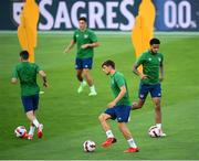 31 August 2021; Jayson Molumby during a Republic of Ireland training session at Estádio Algarve in Faro, Portugal. Photo by Stephen McCarthy/Sportsfile