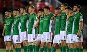 27 August 2021; Cork City players watch the penalty shoot-out during the extra.ie FAI Cup Second Round match between Cork City and St Patrick's Athletic at Turner's Cross in Cork. Photo by Piaras Ó Mídheach/Sportsfile