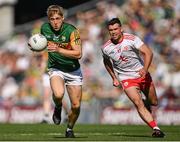 28 August 2021; Killian Spillane of Kerry in action against Darren McCurry of Tyrone during the GAA Football All-Ireland Senior Championship semi-final match between Kerry and Tyrone at Croke Park in Dublin. Photo by Piaras Ó Mídheach/Sportsfile
