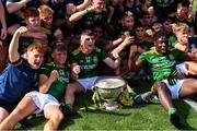 28 August 2021; Meath players celebrate with the Tom Markham Cup after the Electric Ireland GAA Football All-Ireland Minor Championship Final match between Meath and Tyrone at Croke Park in Dublin. Photo by Piaras Ó Mídheach/Sportsfile