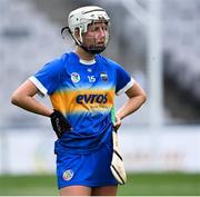 29 August 2021; Nicole Walsh of Tipperary after her side's defeat in the All-Ireland Senior Camogie Championship Semi-Final match between Tipperary and Galway at Croke Park in Dublin. Photo by Piaras Ó Mídheach/Sportsfile