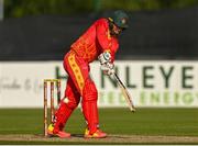 1 September 2021; Craig Ervine of Zimbabwe during match three of the Dafanews T20 series between Ireland and Zimbabwe at Bready Cricket Club in Magheramason, Tyrone. Photo by Harry Murphy/Sportsfile