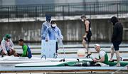 2 September 2021; Patrick O'Leary of Ireland, second right, after competing in the Men's VL3 200 metre sprint heats at the Sea Forest Waterway on day nine during the Tokyo 2020 Paralympic Games in Tokyo, Japan. Photo by Sam Barnes/Sportsfile