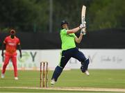 2 September 2021; Kevin O’Brien of Ireland bats during match four of the Dafanews T20 series between Ireland and Zimbabwe at Bready Cricket Club in Magheramason, Tyrone. Photo by Harry Murphy/Sportsfile