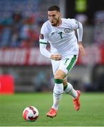 1 September 2021; Matt Doherty of Republic of Ireland during the FIFA World Cup 2022 qualifying group A match between Portugal and Republic of Ireland at Estádio Algarve in Faro, Portugal. Photo by Stephen McCarthy/Sportsfile