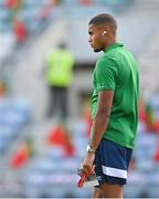 1 September 2021; Republic of Ireland goalkeeper Gavin Bazunu before the FIFA World Cup 2022 qualifying group A match between Portugal and Republic of Ireland at Estádio Algarve in Faro, Portugal. Photo by Seb Daly/Sportsfile