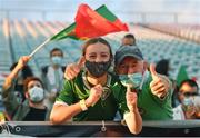 1 September 2021; Republic of Ireland supporters during the FIFA World Cup 2022 qualifying group A match between Portugal and Republic of Ireland at Estádio Algarve in Faro, Portugal. Photo by Seb Daly/Sportsfile
