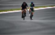 3 September 2021; Richael Timothy of Ireland, right, and Sarah Ellington of New Zealand compete in the Women's C1-3 road race at the Fuji International Speedway on day ten during the 2020 Tokyo Summer Olympic Games in Shizuoka, Japan. Photo by David Fitzgerald/Sportsfile