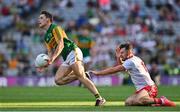 28 August 2021; Gavin White of Kerry in action against Conor McKenna of Tyrone during the GAA Football All-Ireland Senior Championship semi-final match between Kerry and Tyrone at Croke Park in Dublin. Photo by Brendan Moran/Sportsfile