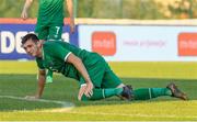 3 September 2021; Oisin McEntee of Republic of Ireland during the UEFA European U21 Championship Qualifier match between Bosnia & Herzegovina and Republic of Ireland at FF BH Football Training Centre in Zenica, Bosnia. Photo by Fedja Krvavac/Sportsfile
