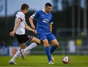 3 September 2021; Eddie Nolan of Waterford in action against Daniel Kelly of Dundalk during the SSE Airtricity League Premier Division match between Waterford and Dundalk at the RSC in Waterford. Photo by Piaras Ó Mídheach/Sportsfile