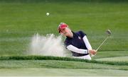 3 September 2021; Jessica Korda of USA hits out of a bunker onto the 8th green during a practice round ahead of the 2021 Solheim Cup at the Inverness Club in Toledo, Ohio, USA. Photo by Brian Spurlock/Sportsfile