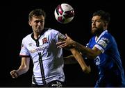 3 September 2021; Will Patching of Dundalk in action against Anthony Wordsworth of Waterford during the SSE Airtricity League Premier Division match between Waterford and Dundalk at the RSC in Waterford. Photo by Piaras Ó Mídheach/Sportsfile